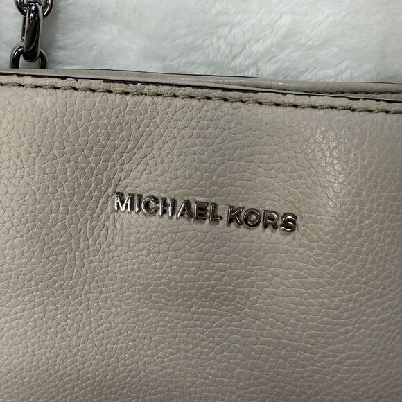 Michael Kors Leather Tote with Chain Straps - Picture 3 of 13